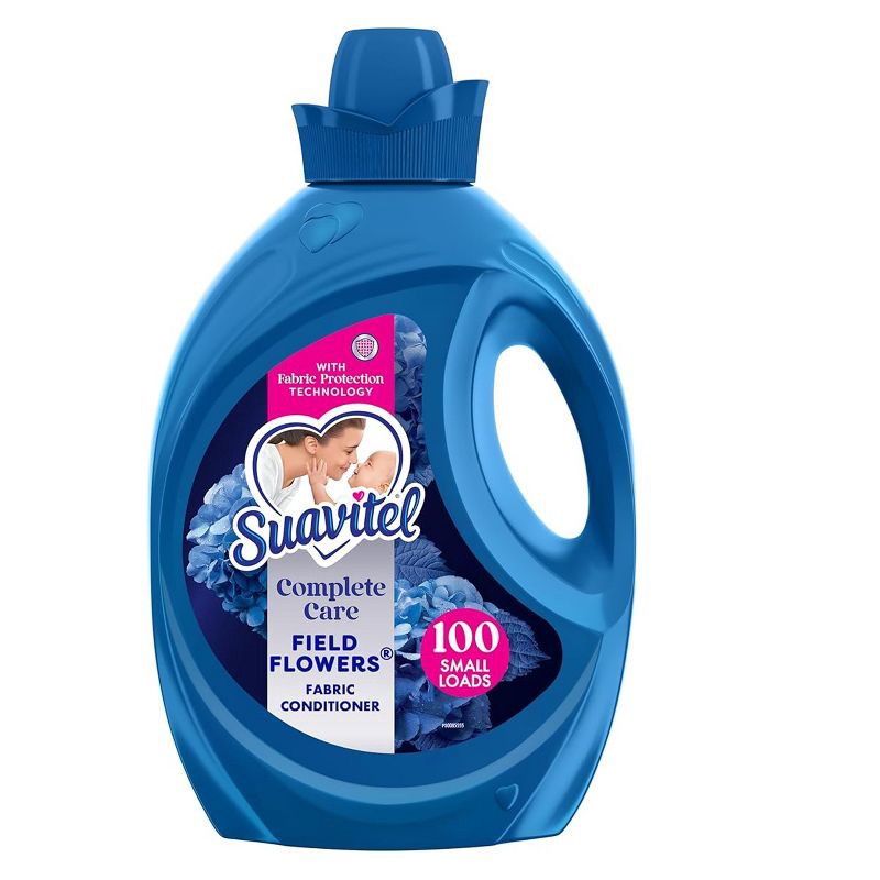 slide 1 of 15, Suavitel Complete Liquid Fabric Softener and Conditioner - Field Flowers - 100 fl oz, 100 fl oz