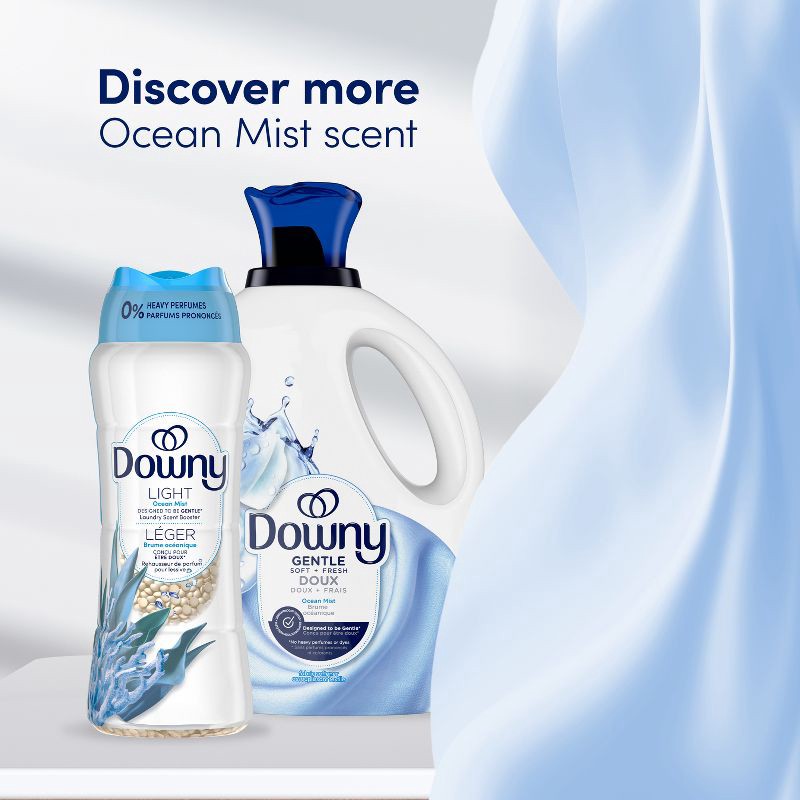 slide 11 of 12, Downy Ocean Mist Light In-Wash Laundry Scent Booster Beads - 12.2oz, 12.2 oz