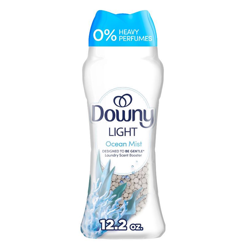 slide 1 of 12, Downy Ocean Mist Light In-Wash Laundry Scent Booster Beads - 12.2oz, 12.2 oz