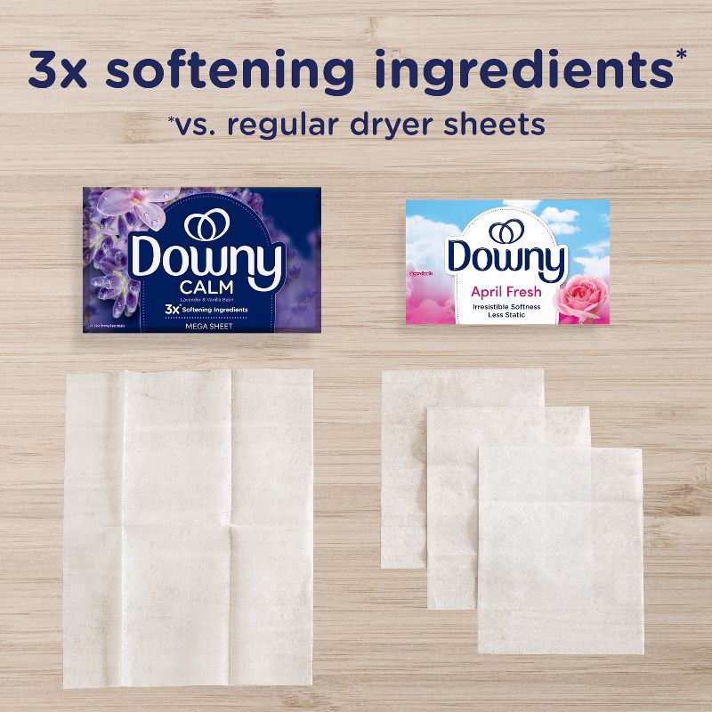 slide 4 of 12, Downy Infusions Calm Dryer Sheets - 130ct, 130 ct