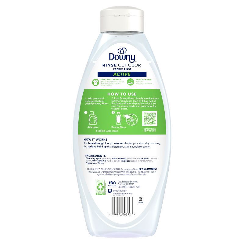 slide 16 of 16, Downy Rinse and Refresh - Active Fresh - Rinse Out Odors - 48 fl oz, 48 fl oz
