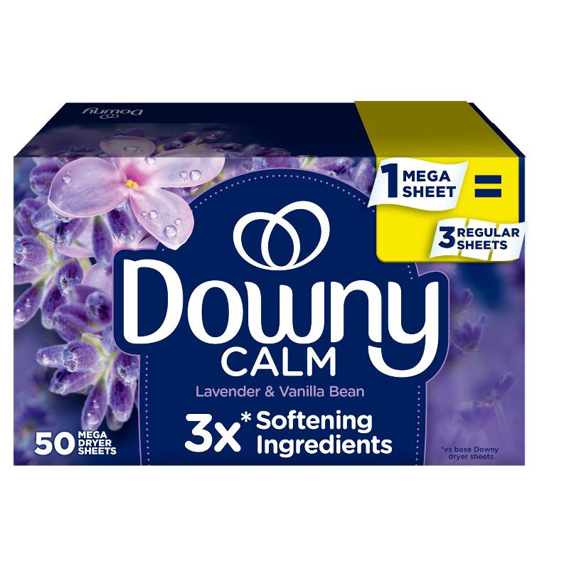slide 1 of 12, Downy Infusions Calm Dryer Sheets - 50ct, 50 ct