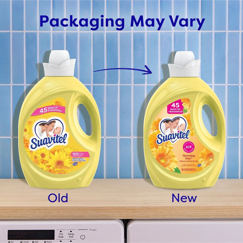 slide 3 of 13, Suavitel Liquid Fabric Softener and Conditioner - Morning Sun - 105 fl oz, 105 fl oz