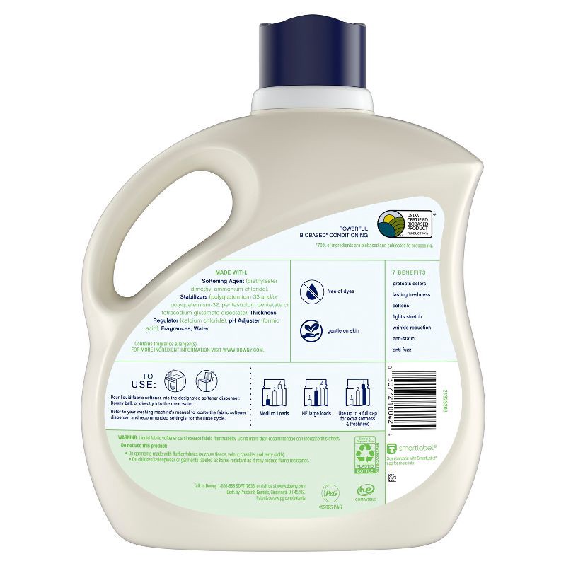 slide 8 of 8, Downy Inspired Fabric Softener - Rosewater Aloe - 111 fl oz, 111 fl oz