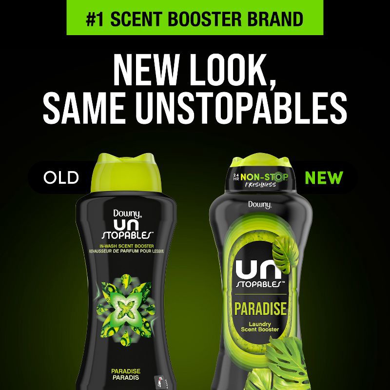 slide 9 of 12, Downy Unstopables Paradise In-Wash Scent Booster Beads - 24oz, 24 oz