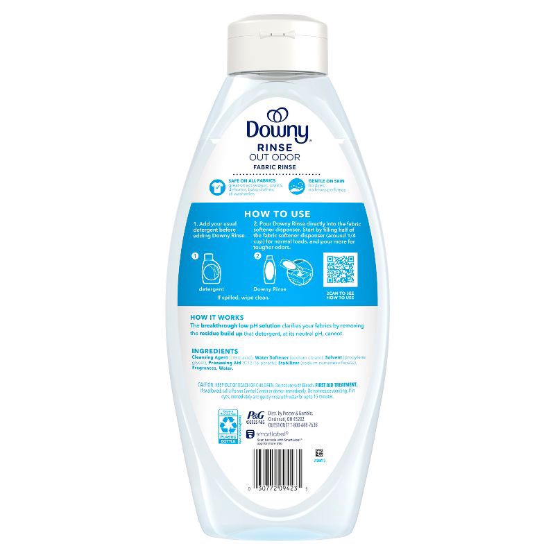 slide 15 of 15, Downy Rinse and Refresh Ocean Mist - Rinse Out Odors - 48 fl oz, 48 fl oz