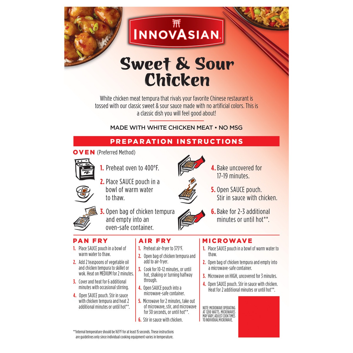 slide 6 of 9, InnovAsian Sweet & Sour Chicken, 18 oz