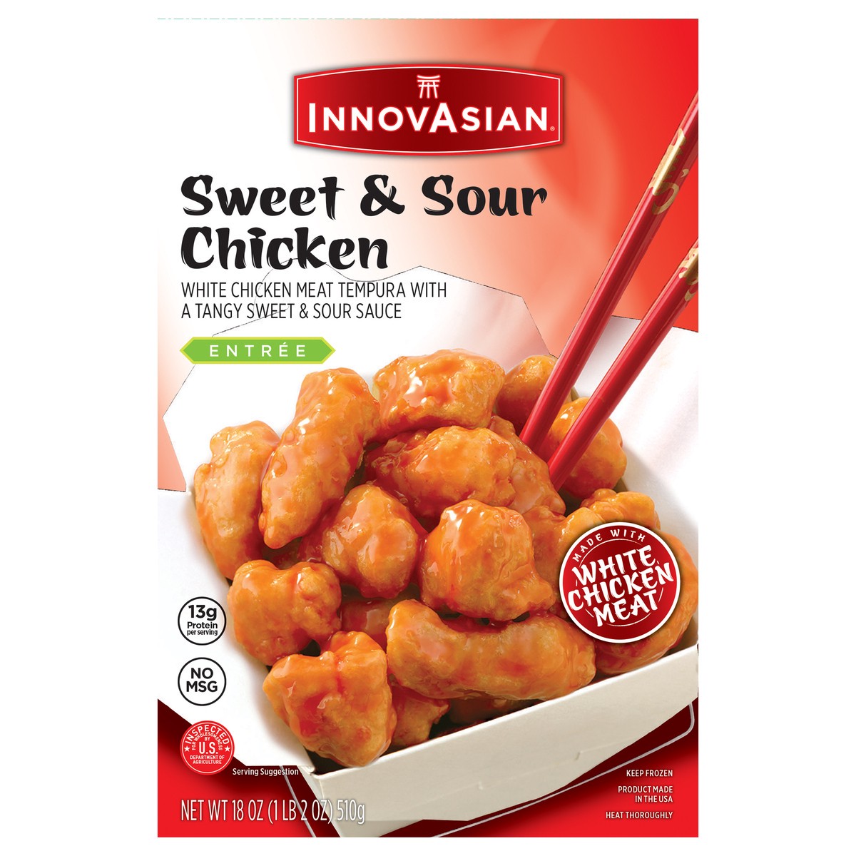 slide 3 of 9, InnovAsian Sweet & Sour Chicken, 18 oz