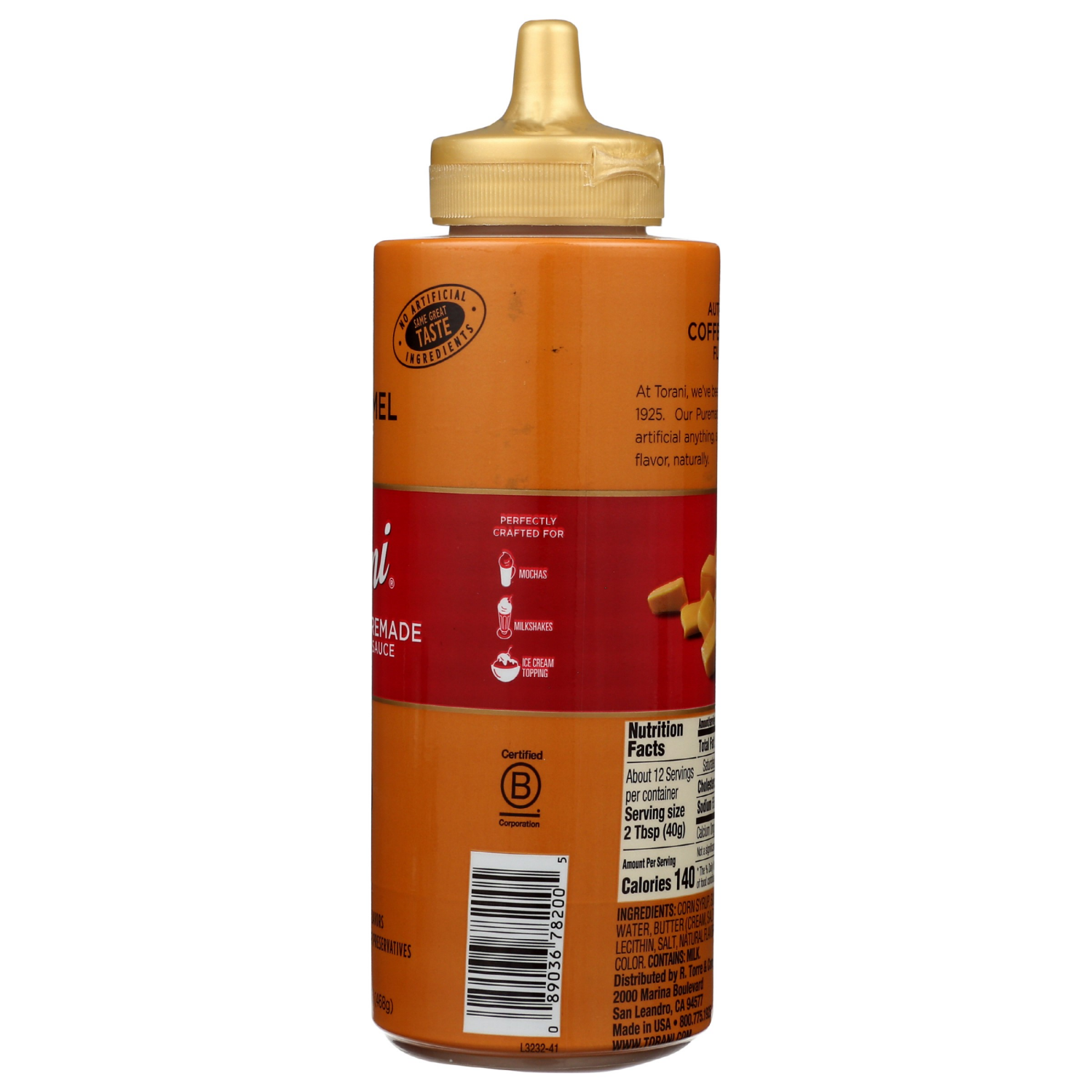 slide 2 of 5, Torani Caramel Puremade Sauce 16.5 oz, 16.5 oz