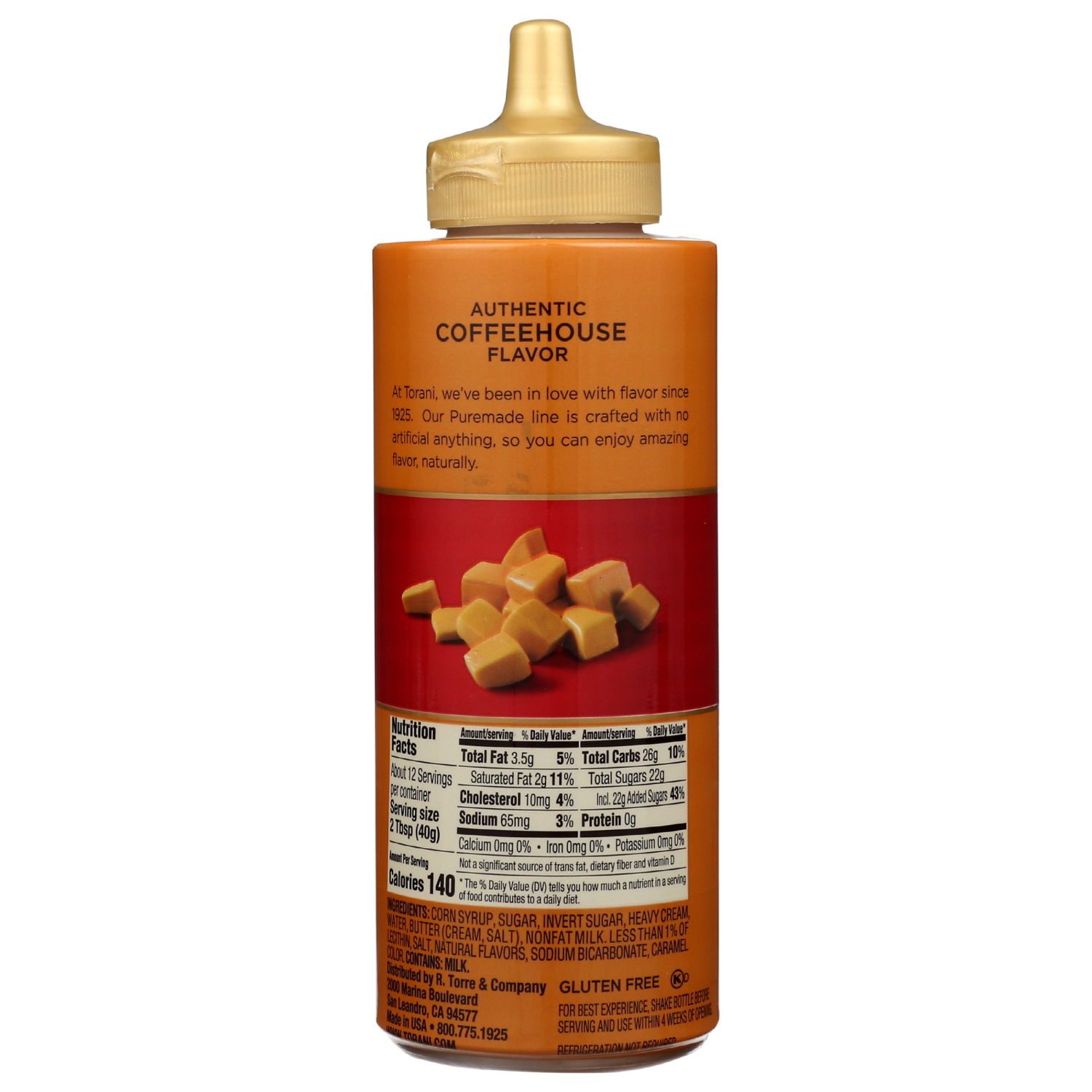 slide 3 of 5, Torani Caramel Puremade Sauce 16.5 oz, 16.5 oz