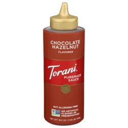 Torani Chocolate Hazelnut Puremade Sauce - 16.5 oz