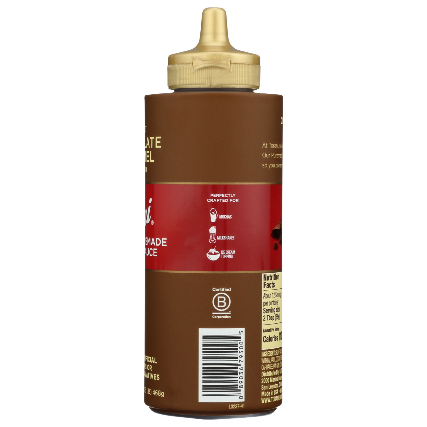 slide 2 of 5, Torani Sea Salt Chocolate Caramel Flavored Puremade Sauce - 16.5 oz, 16.5 oz