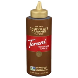 Torani Sea Salt Chocolate Caramel Flavored Puremade Sauce - 16.5 oz