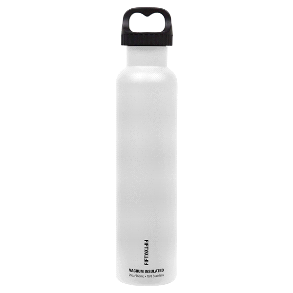 slide 1 of 1, Fifty/Fifty Stainless Vacuum Insulated Bottle - White, 25 oz