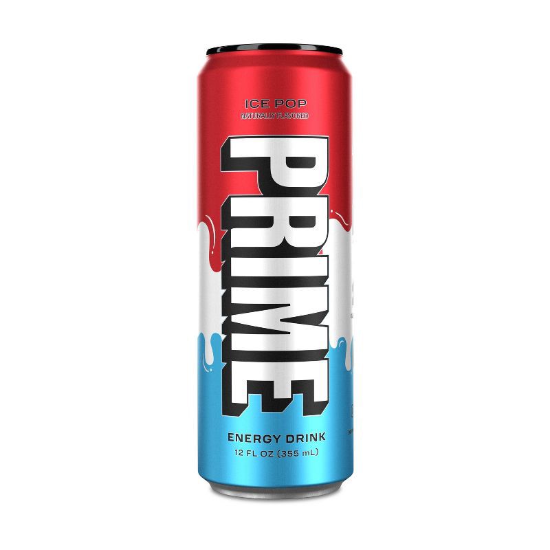 slide 1 of 4, Prime Hydration Prime Ice Pop Energy Drink - 12 fl oz Can, 12 fl oz