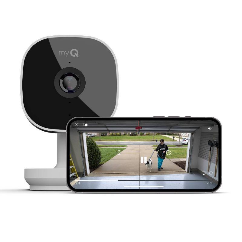 slide 2 of 5, myQ Smart Garage Camera - White, 1 ct