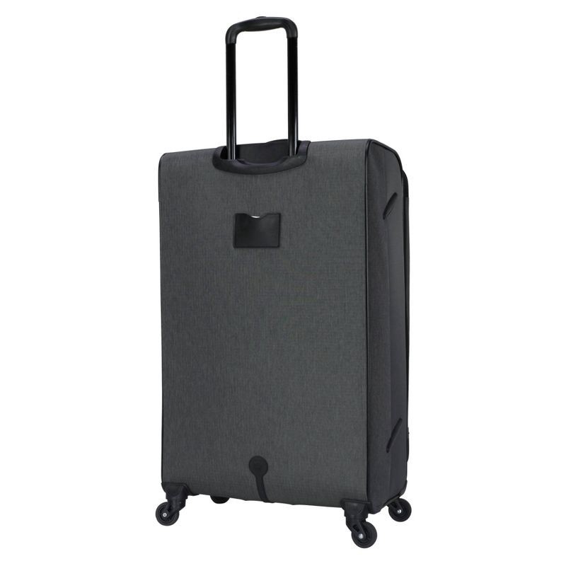 slide 4 of 8, Skyline Softside Large Checked Spinner Suitcase - Gray Heather, 1 ct