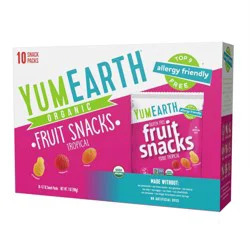 YumEarth Tropical Fruit Snacks - 7oz/10ct