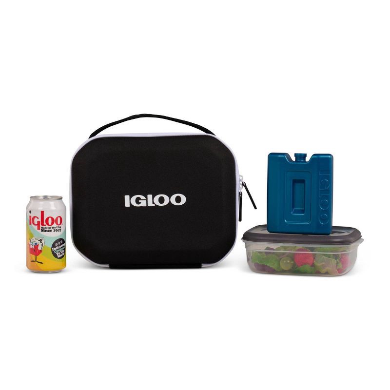 slide 12 of 12, Igloo Modern Lunch Bag - Black, 1 ct