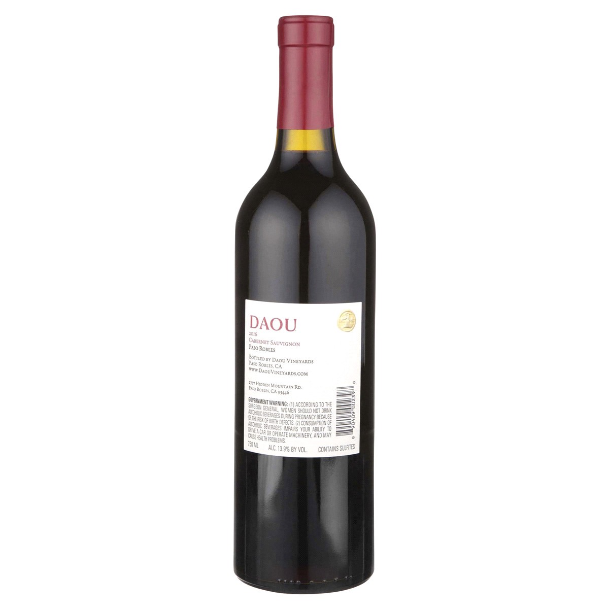 slide 2 of 2, Daou Paso Robles Cabernet Sauvignon 750 ml, 750 ml