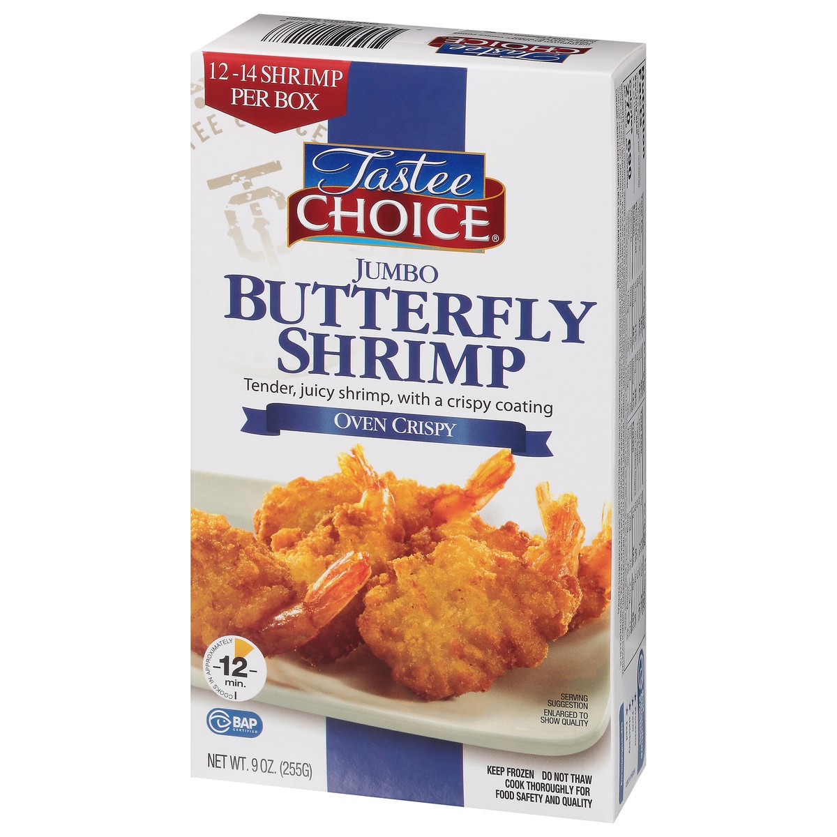 slide 4 of 9, Tastee Choice Jumbo Oven Crispy Butterfly Shrimp 9 oz, 9 oz