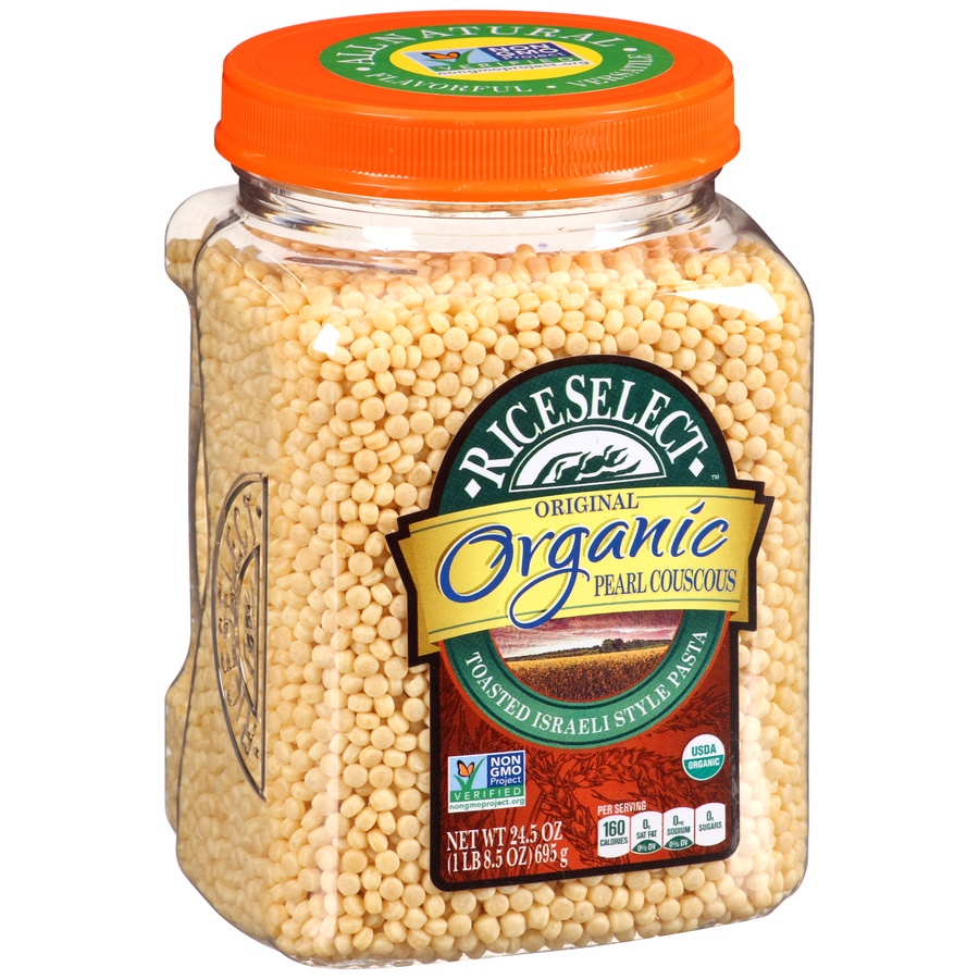 slide 2 of 8, RiceSelect Organic Original Pearl Couscous, 24.5 oz