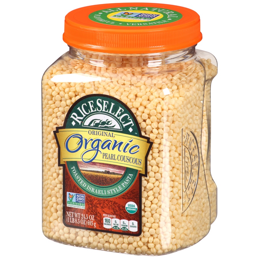 slide 3 of 8, RiceSelect Organic Original Pearl Couscous, 24.5 oz