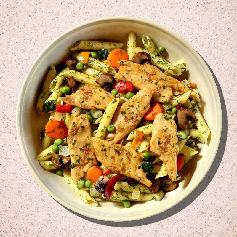 slide 2 of 3, Daring Foods Inc. Daring Frozen Gluten Free Penne Primavera Plant Based Chicken Bowl - 9oz, 9 oz