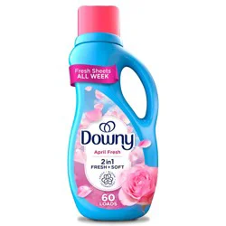 Downy April Fresh HE Compatible Liquid Fabric Softener - 44 fl oz: Aluminum-Free, Paraben-Free, Spill-Resistant Lid