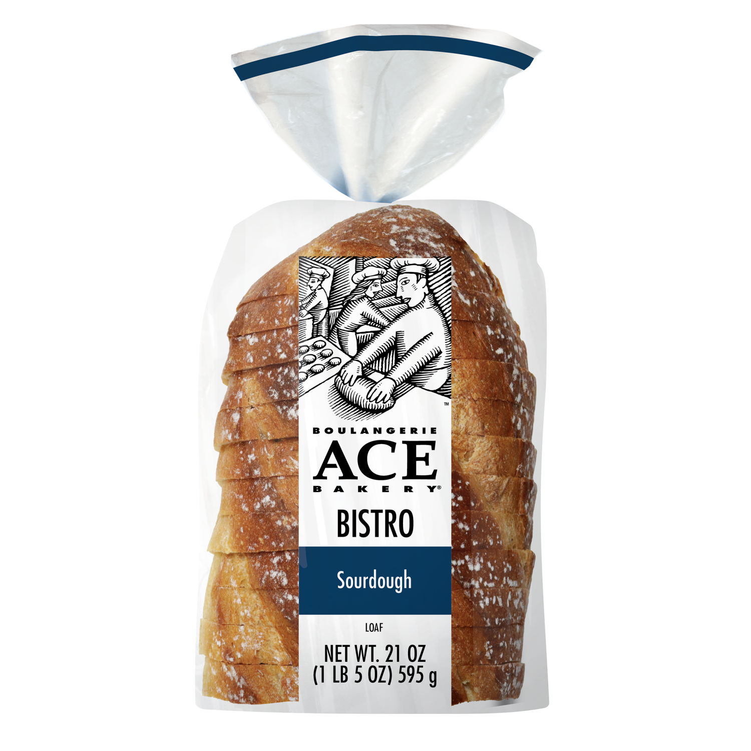 slide 1 of 3, Ace Bakery Sourdough 1/2 Bistro Loaf, 21 oz