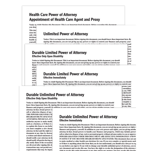 slide 1 of 2, Adams Power Of Attorney, 1 ct