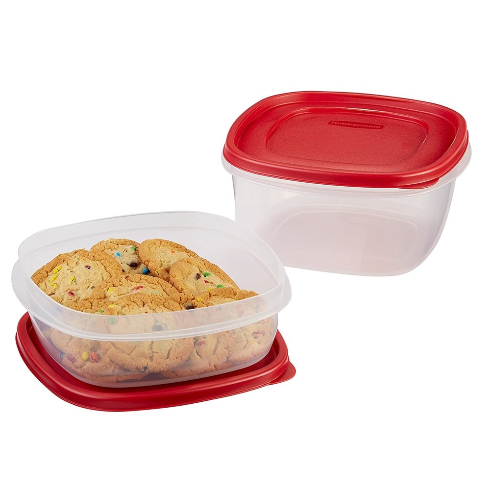 slide 6 of 6, Rubbermaid EasyFindLids Value Pack Containers + Lids 4 ea, 4 ct