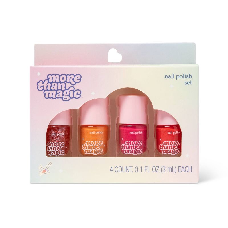 slide 1 of 3, Nail Polish Set - Warm Colors - 4pc - More Than Magic™, 4 ct