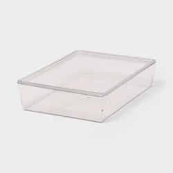 6L Stacking Clear Bin with Lid - Brightroom™