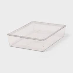 6L Stacking Clear Bin with Lid - Brightroom™