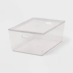 11L Stacking Clear Bin with Lid - Brightroom™