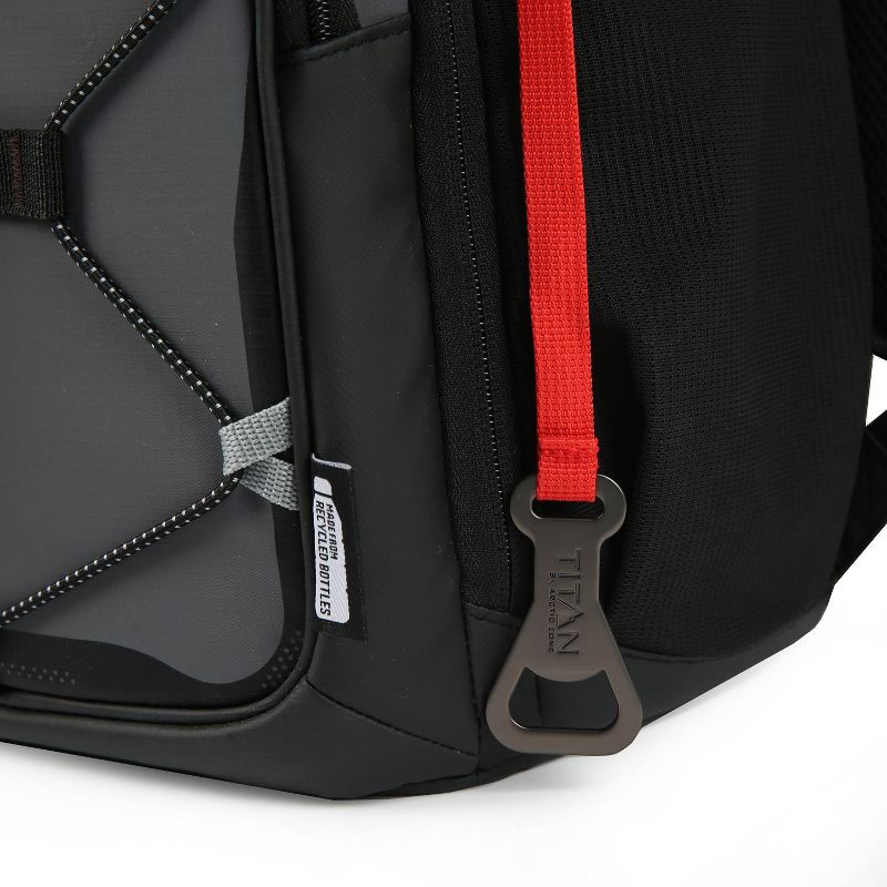 slide 5 of 18, Titan by Arctic Zone 16qt Eco Backpack Cooler with Ice Walls - Sharkskin Gray, 16 qt