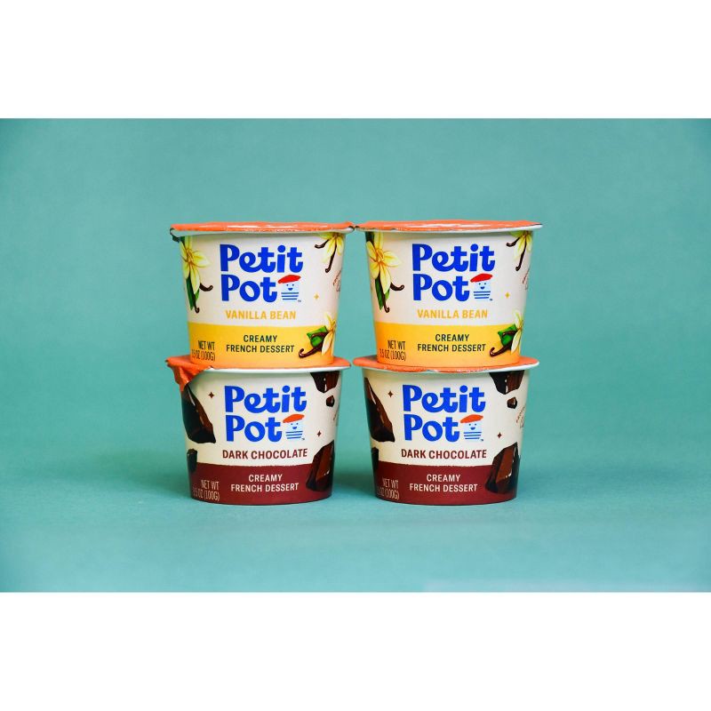 slide 6 of 7, Petit Pot Vanilla Bean Creamy French Dessert Paper Cups - 7oz/2ct, 2 ct; 7 oz