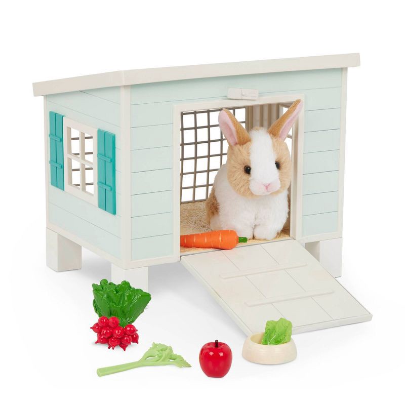 slide 1 of 7, Our Generation Bunny Hutch House & Pet Rabbit Plush Accessory Set for 18'' Dolls, 1 ct