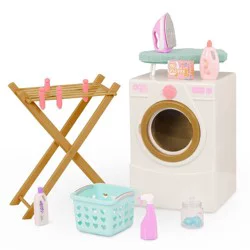 Our Generation Laundry Day Washing Machine Dollhouse Accessory Set for 18'' Dolls