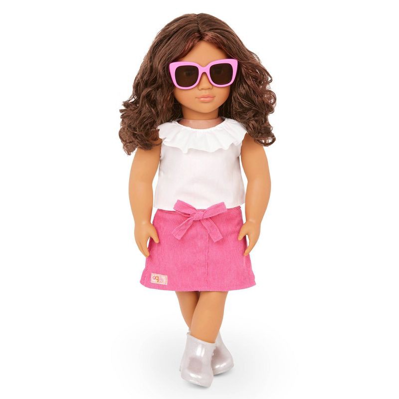 slide 3 of 5, Our Generation Valentina 18'' Fashion Doll Frilly Top & Pink Skirt Outfit, 1 ct