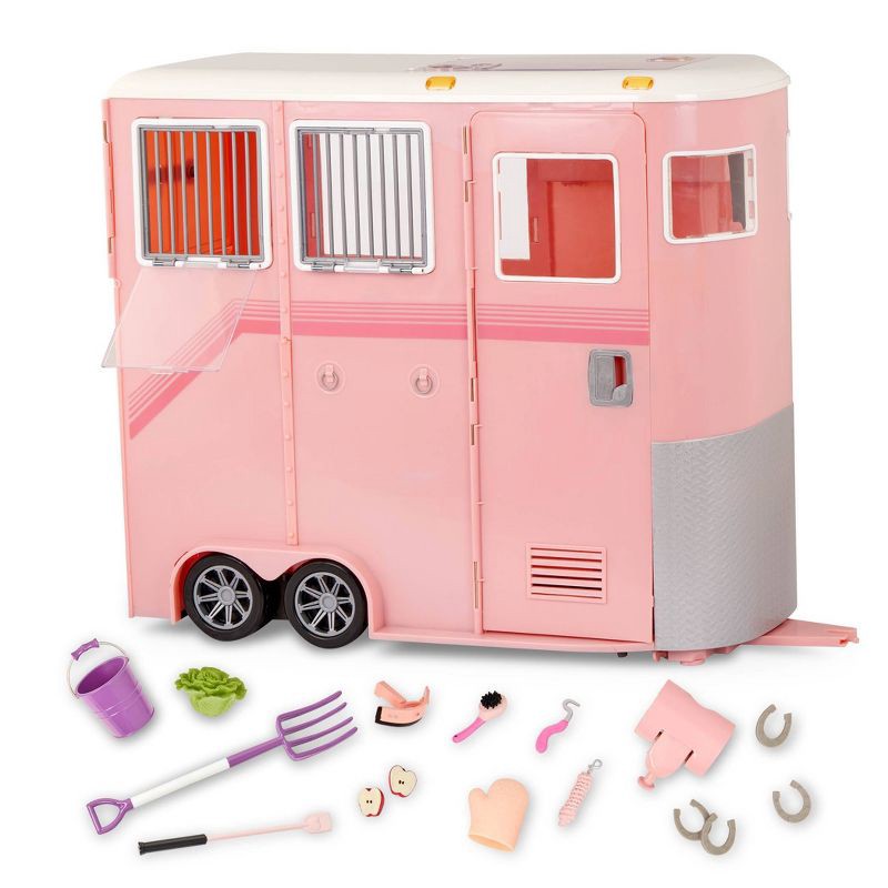slide 1 of 7, Our Generation Mane to Travel Horse Trailer Accessory Set for 18'' Dolls, 1 ct