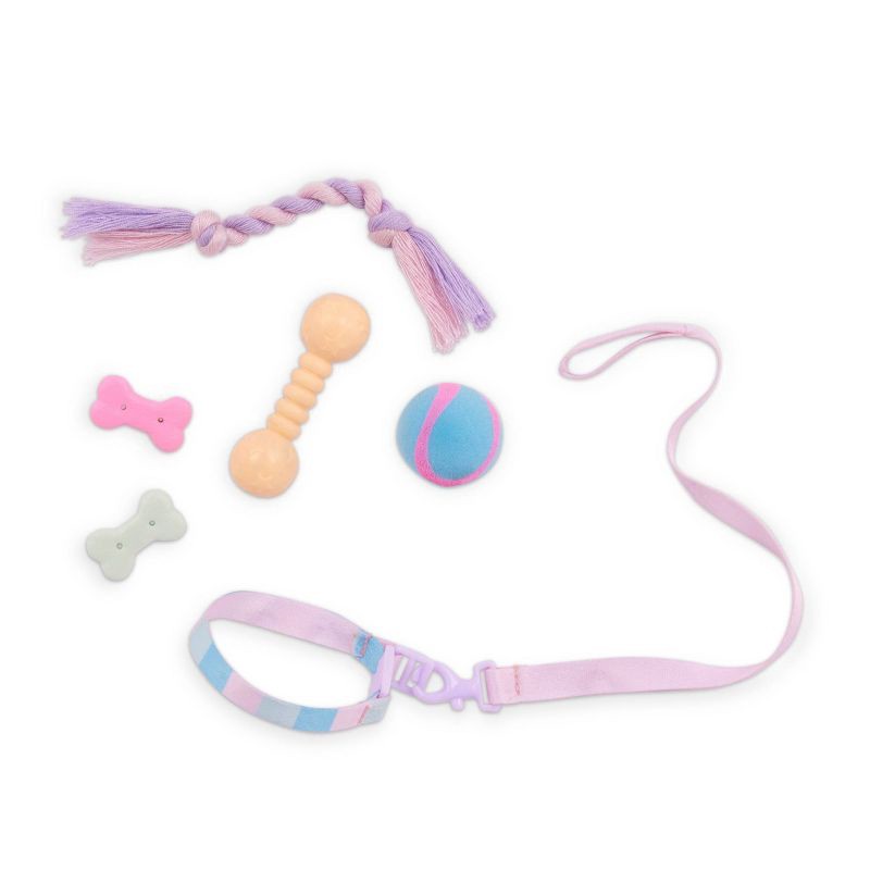 slide 7 of 8, Our Generation Skylar & Bow Matching 18'' Doll & Pet Rainbow Puppy Set, 1 ct