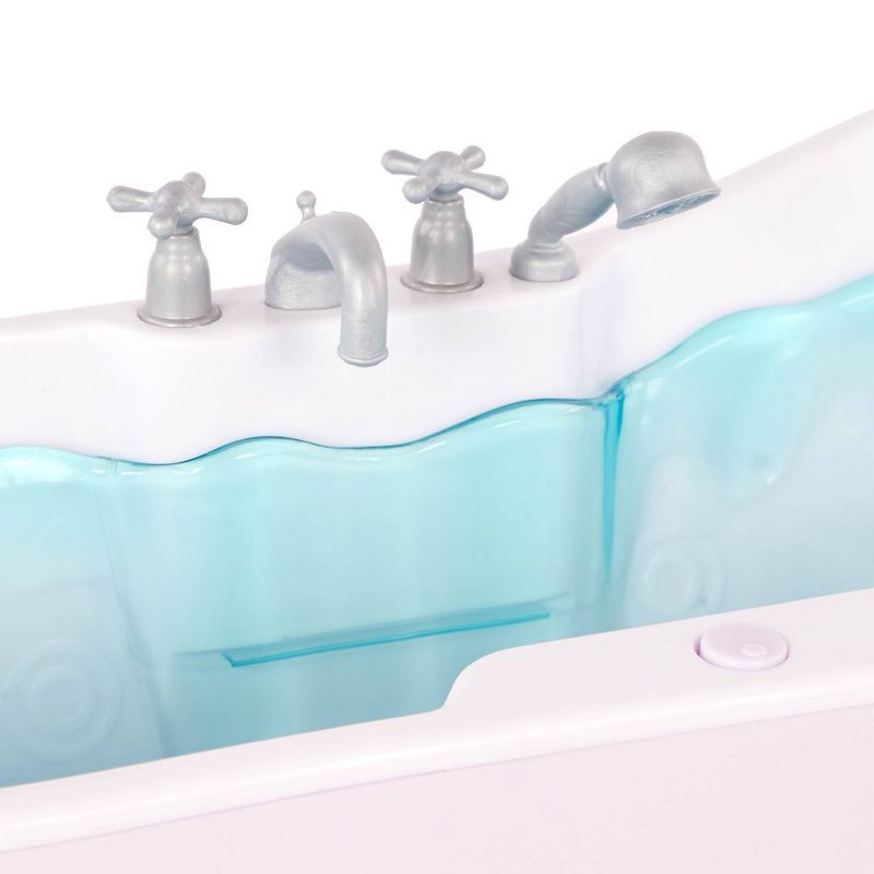 slide 5 of 7, Our Generation Bubbly Bathtime Bathtub with Water Sounds Dollhouse Accessory Set for 18'' Dolls, 1 ct