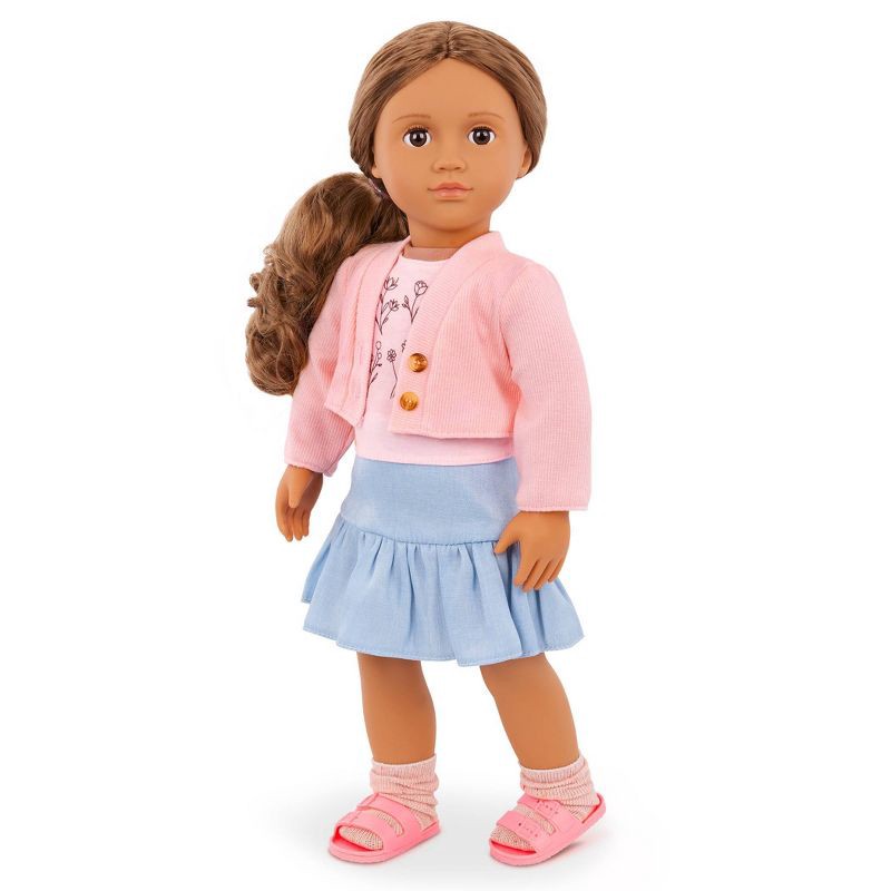 slide 2 of 4, Our Generation Country Charm Sweater & Skirt Outfit for 18'' Dolls: Fashion & Beauty, Home & Family Doll Clothing, 1 ct