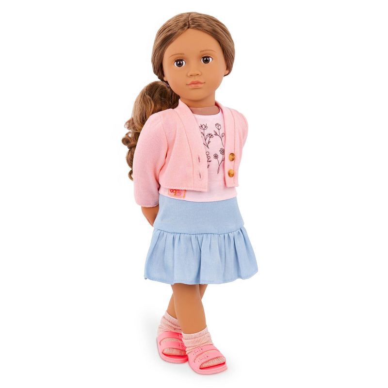 slide 3 of 4, Our Generation Country Charm Sweater & Skirt Outfit for 18'' Dolls: Fashion & Beauty, Home & Family Doll Clothing, 1 ct