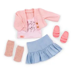 Our Generation Country Charm Sweater & Skirt Outfit for 18'' Dolls: Fashion & Beauty, Home & Family Doll Clothing