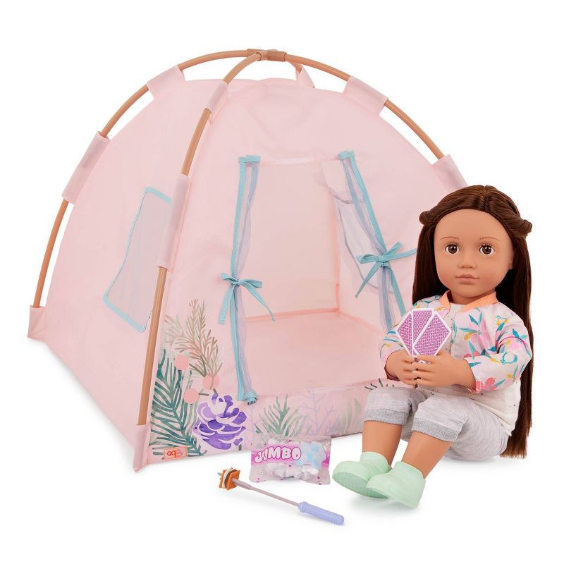 slide 2 of 4, Our Generation Camping Nights Tent & Accessories Set for 18'' Dolls, 1 ct