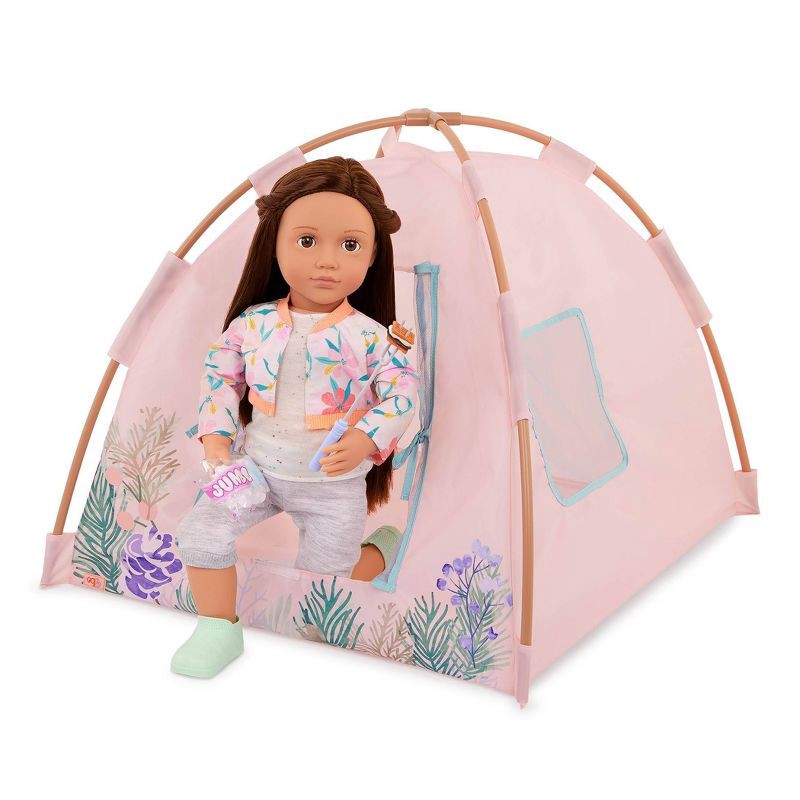 slide 3 of 4, Our Generation Camping Nights Tent & Accessories Set for 18'' Dolls, 1 ct
