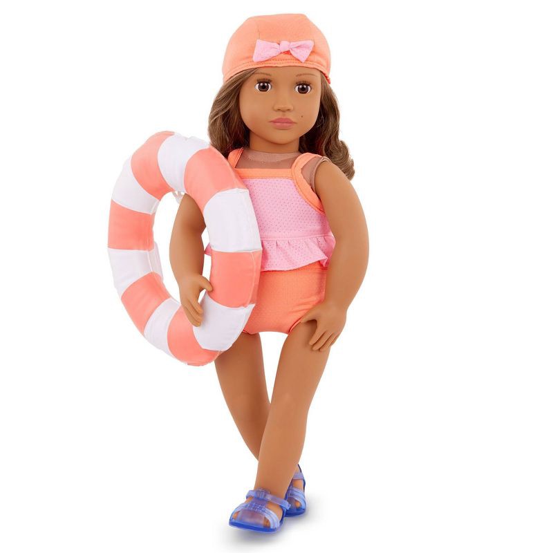 slide 3 of 6, Our Generation Floaty Fun Swimsuit Outfit for 18'' Dolls, 1 ct